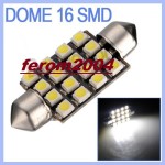 Led bec C5W FESTOON SOFIT 16 SMD 3528 43 mm de culoare alb